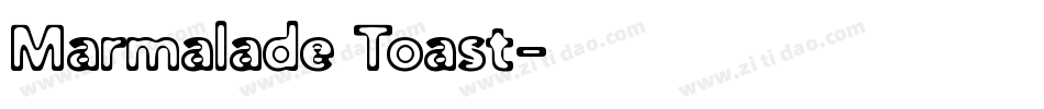 Marmalade Toast字体转换